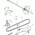 Mini DS 90 2-strokes Rear wheel axle, chain