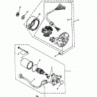 Mini DS 90 2-strokes Generator, starting motor