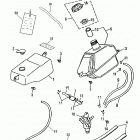 Mini DS 50 2-strokes Fuel tank, oil tank