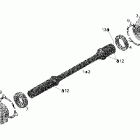 Outlander Max 800 STD 4 X 4 01- drive shaft
