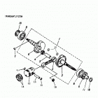 Mini DS 90 2-strokes Коленвал и поршни