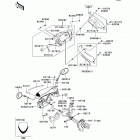 Ninja 650R (EX650-A6F) Обтекатель (верхний)