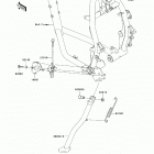 KLR650 (KL650-E8F) Подножка