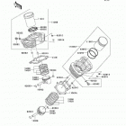 Vulcan 1500 Classic (VN1500-N7FA) Цилиндр и поршни