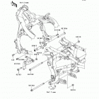 Ninja 650R (EX650-A6F) Крепление двигателя