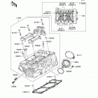 Ninja 650R (EX650-A6F) Головка цилиндра