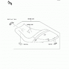 Ninja 650R (EX650-A6F) Сидение