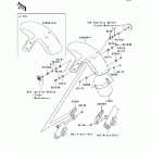 Ninja 650R (EX650-A6F) Переднее крыло(ья)
