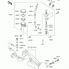 Ninja 650R (EX650-A6F) Задний торм цилиндр