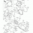 Vulcan 1500 Classic (VN1500-N7FA) Левая крышка двигателя