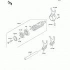 Vulcan 1500 Classic (VN1500-N7FA) Валы и вилки переключения передач