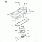 Ninja 650R (EX650-A6F) Цилиндр и поршни