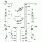 Ninja 650R (EX650-A6F) Передняя вилка