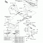 KLR650 (KL650-E8F) Боковые обтекатели