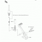 Z1000 (ZR1000-B7F) Педаль тормоза