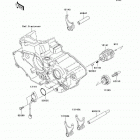 KX450F (KX450-D8F) Валы и вилки переключения передач