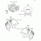 KLR650 (KL650-A7F) Decals(a6f / a7f)(red)