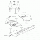 Ninja 500R (EX500-D7F) Decals(titanium)(d7f)