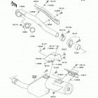 KLR650 (KL650-A7F) Глушитель