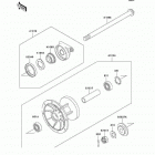 KLR650 (KL650-A7F) Переднее колесо