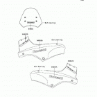 Versys (Canada Only) (KLE650-A7F) Decals(orange)(ebony)(a7f)