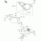 KLR650 (KL650-A7F) Боковые обтекатели