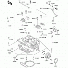 KLR650 (KL650-A7F) Головка цилиндра
