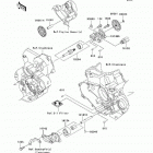 KX450F (KX450-D7F) Масляный насос