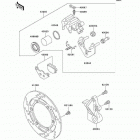 KLR650 (KL650-A7F) Задний тормоз