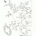 KX450F (KX450-D7F) Задний тормоз