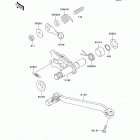 KLX300R (KLX300-A7F) Механизм переключения передач