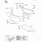 Ninja 250R (EX250-F7F) Боковые обтекатели