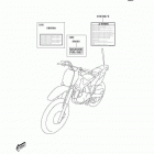 KLX125L (KLX125-B3) Наклейки предупреждения