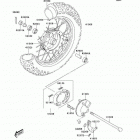 KDX50 (KDX50-A6F) Переднее колесо