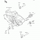 KX450F (KX450-D6F) Валы и вилки переключения передач
