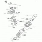 Vulcan 800 Drifter (VN800-E6F) Цилиндр и поршни