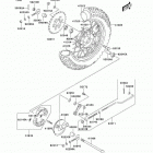 KDX50 (KDX50-A6F) Задняя ступица колеса