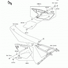 KX250F (KX250-T6F) Боковые обтекатели