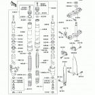 KX100  (KX100-D6F) Front fork(d6f)