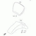 KDX50 (KDX50-A6F) Переднее крыло(ья)