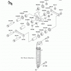 KDX220R (KDX220-A11) Задняя подвеска