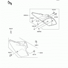 KDX220R (KDX220-A11) Боковые обтекатели
