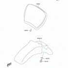 KDX50 (KDX50-A2) Переднее крыло(ья)