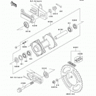 KX100 (KX100-D3) Задняя ступица колеса