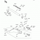 KLR250 (KL250-D22) Глушитель