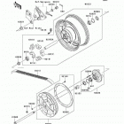 Vulcan 2000 Limited (VN2000-D1) Заднее колесо и цепь