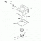 KLX300R (KLX300-A10) Цилиндр и поршни