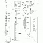 KDX220R (KDX220-A11) Передняя вилка