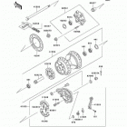 KLR250 (KL250-D22) Задняя ступица колеса
