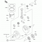 KX65 (KX65-A1) Коленвал и поршни